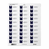 Verpleegadres labels (Full Sheet)