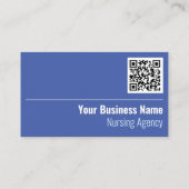 Verpleegagentschap QR Code Visitekaartje (Achterkant)