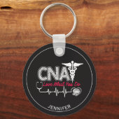Verpleegassistent (CNA) Gepersonaliseerde Sleutelh Sleutelhanger (Achterkant)