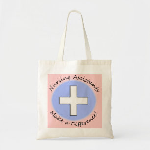 Verpleegassistent geeft "Making a Difference" Tote Bag