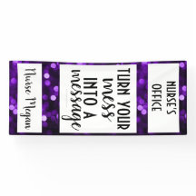 Verpleegdeuropening; Paarse Bokeh; bericht Mess in