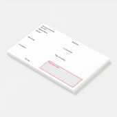 Verpleegdocumentatie na de operatie. post-it® notes (Schuin)