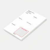 Verpleegdocumentatie na de operatie (verticaal) post-it® notes (Schuin)