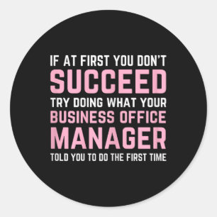 Verpleeghuis Istant Certified Business Kantoor Man Ronde Sticker