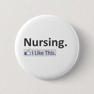 Verpleegkunde...ik vind dit leuk ronde button 5,7 cm