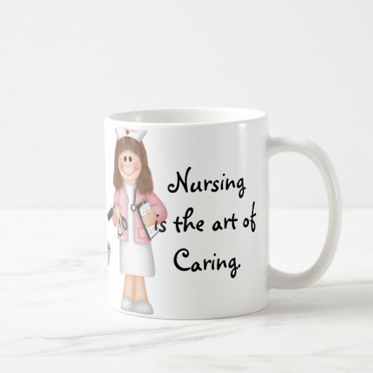Verpleegkunde is de kunst van de verzorging koffiemok (Rechts)