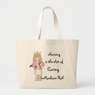 Verpleegkunde is de kunst van het klaren grote tote bag