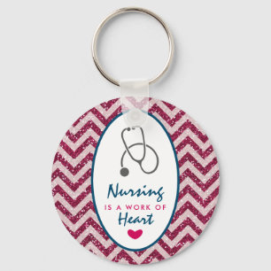 Verpleegkunde is een werk van het hart Gezegde met Sleutelhanger