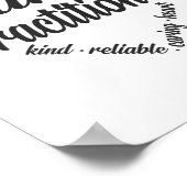 Verpleegkundehartklinker Wolk Poster (Hoek)