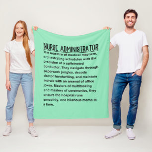 Verpleegkundig administrateur fleece deken