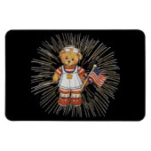 verpleegkundig Beer Modern wit vuurwerk Flexibel Magneet (Horizontaal)