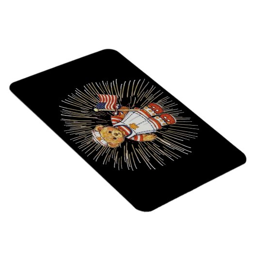verpleegkundig Beer Modern wit vuurwerk Flexibel Magneet (Rechterzijde)