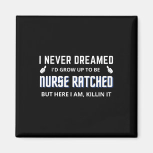 Verpleegkundig geratched Funny Design Nursing Movi Magneet
