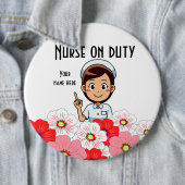 Verpleegkundige 3B witte Button (In situ)