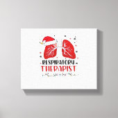 Verpleegkundige Ademhalingstherapeut Kerstmis, Lun Canvas Afdruk (Voorkant)