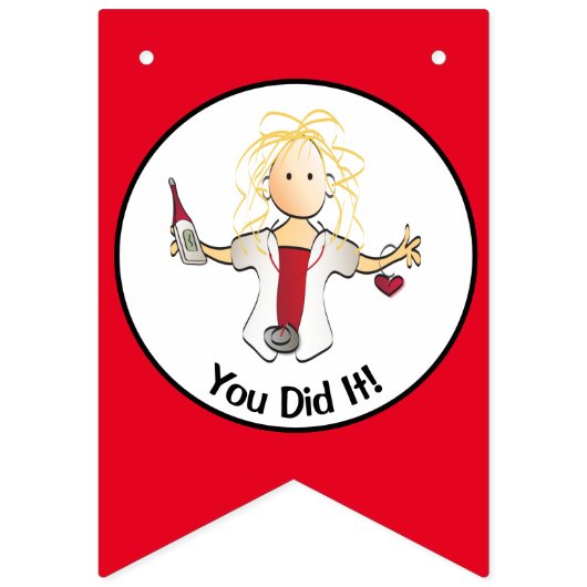 Verpleegkundige Afstuderen RN LPA CNA-banner voor  Vlaggetjes (Tweede vlag)