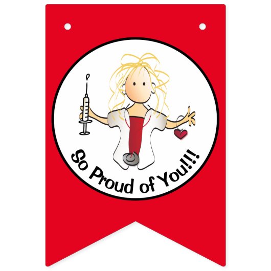 Verpleegkundige Afstuderen RN LPA CNA-banner voor  Vlaggetjes (Derde vlag)