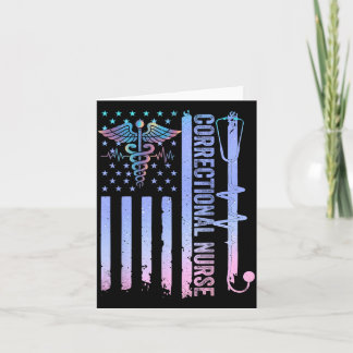 Verpleegkundige Amerikaanse vlag Correcties Kaart