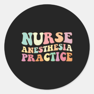 Verpleegkundige Anesthesie Praktijk Anesthesie Ronde Sticker