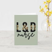 Verpleegkundige bevalling en bevalling L & D Cheet Kaart (Gele Bloem)