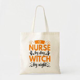 Verpleegkundige bij dag-getuige bij nacht Funny Ha Tote Bag