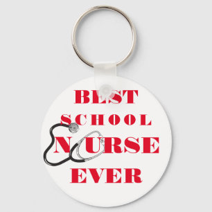 Verpleegkundige dank je appreciatie cadeautypograf sleutelhanger