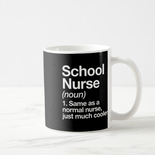Verpleegkundige definitie grappig terug naar schoo koffiemok (Rechts)