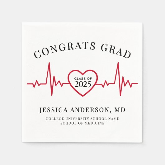 Verpleegkundige Dokter Medisch Elegant Servet (Voorkant)