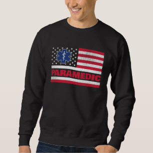 Verpleegkundige EHBO EMT VS Amerikaanse vlag Medis Trui