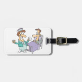 Verpleegkundige en patiënt Bagagelabels (Voorkant horizontaal)