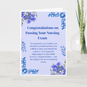 Verpleegkundige Examen Felicitatiekaart — Afgestud Kaart