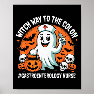 Verpleegkundige gastro-enterologie Grappig Hallowe Poster