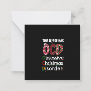 Verpleegkundige Gift Deze verpleegster heeft OCD Notitiekaartje