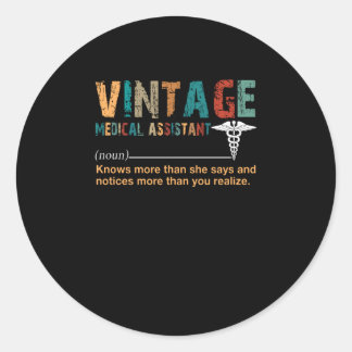Verpleegkundige Gift | Medisch Assistent Verpleeg Ronde Sticker