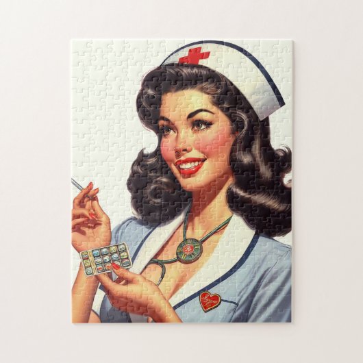 verpleegkundige illustratie legpuzzel (Verticaal)