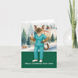 Verpleegkundige kersttijd op de werkvloer kaart