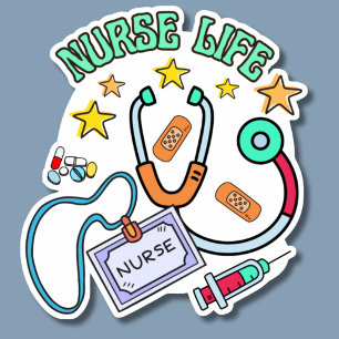 Verpleegkundige Life Waterdicht Sticker