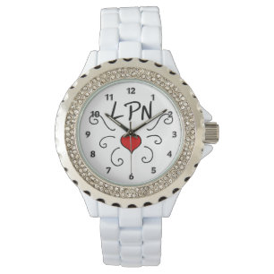 Verpleegkundige LPN Love Tattoo Horloge