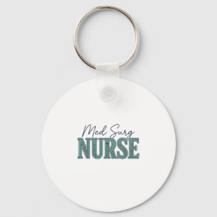 Verpleegkundige Medische Chirurgie Bloemig Vintage Sleutelhanger