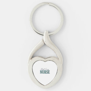 Verpleegkundige Medische Chirurgie Bloemig Vintage Sleutelhanger