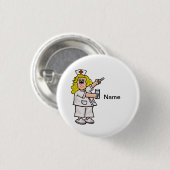 Verpleegkundige met Big Pill  Button (Voorkant /achterkant)