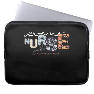 Verpleegkundige modus de hele dag elke dag Hallowe Laptop Sleeve
