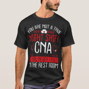 Verpleegkundige Nachtdienst CNA Essentials Grappig T-shirt