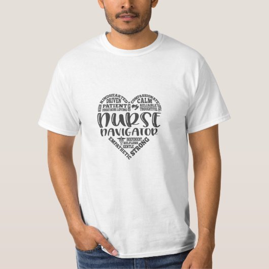 Verpleegkundige navigator, waardering verpleegster t-shirt (Voorkant)