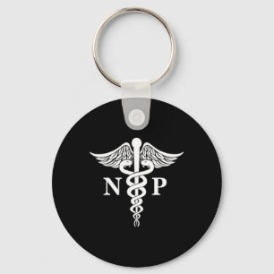 Verpleegkundige Practitioner Caduceus Medisch Symb Sleutelhanger