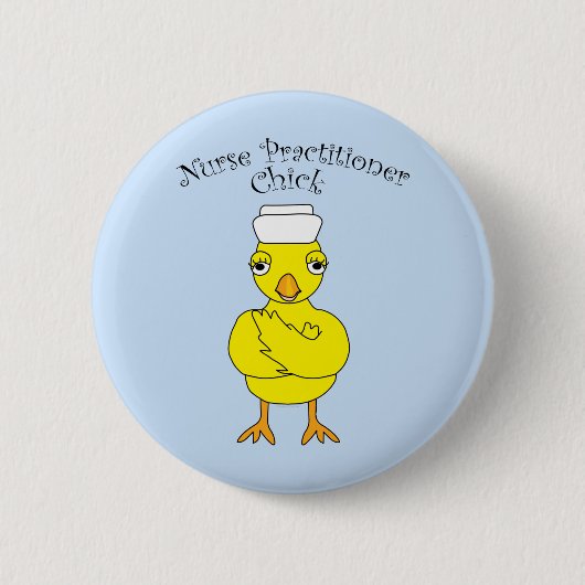 Verpleegkundige Practitioner Chick Ronde Button 5,7 Cm (Voorkant)