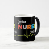 Verpleegkundige Practitioner Geweldige Fun Letters Magische Mok (Voorkant rechts)