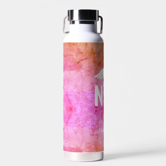 Verpleegkundige Practitioner NP Roze Medisch Geper Waterfles (Voorkant)