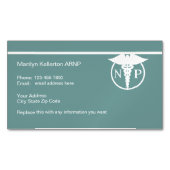 Verpleegkundige Practitioner Ontwerp Magnetische V Magnetisch Visitekaartje (Voorkant)