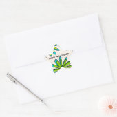 Verpleegkundige Practitioner Whimsical Flowers II Ster Sticker (Envelop)